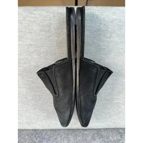 Jenni Kayne Mules Black Suede 37 Size 6.5