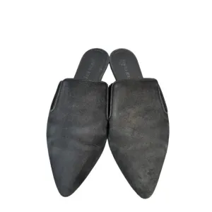 Jenni Kayne Mules Black Suede 37 Size 6.5