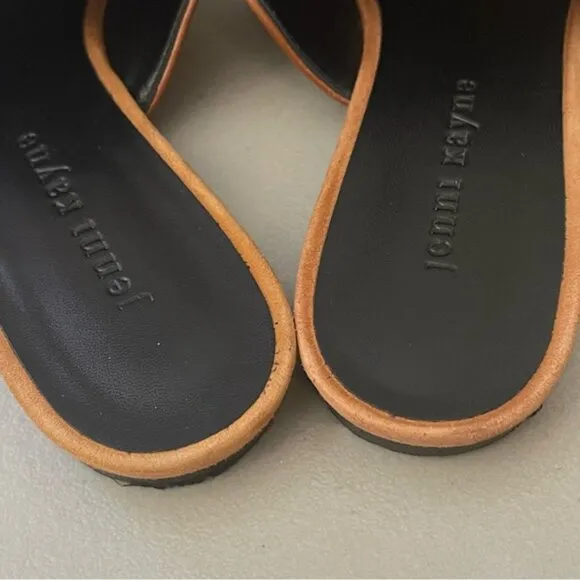 Jenni Kayne Saddle Suede Pointed Toe Flat SlipOn Mule EU38 US 7.5-8 Made Italy