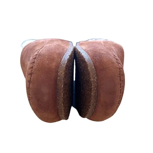 Jenni Kayne Shearling-Lined Moc Clogs Saddle Size 41 NEW