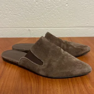 Jenni Kayne Suede Mule in Espresso Brown Leather Size 35 5 Classic Capsule Work