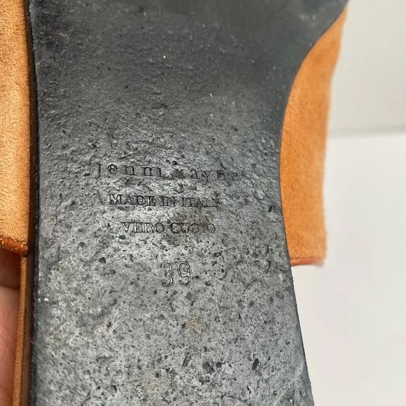 Jenni Kayne Suede Mule Slide in Saddle