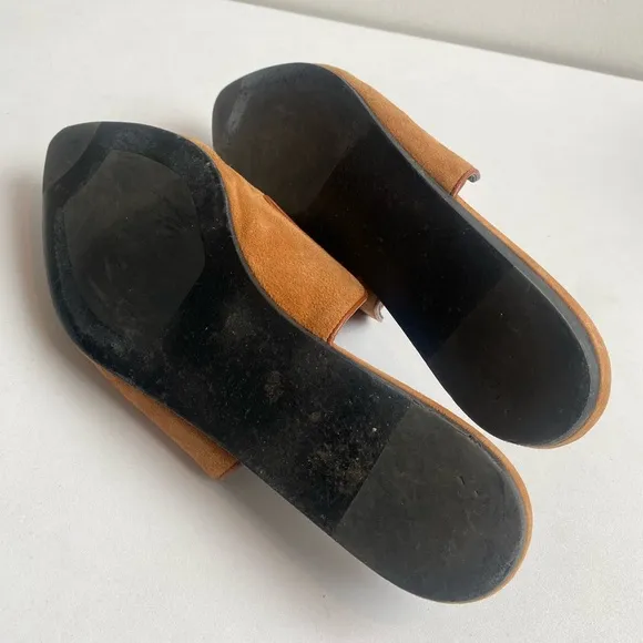 Jenni Kayne Suede Mule Slide in Saddle