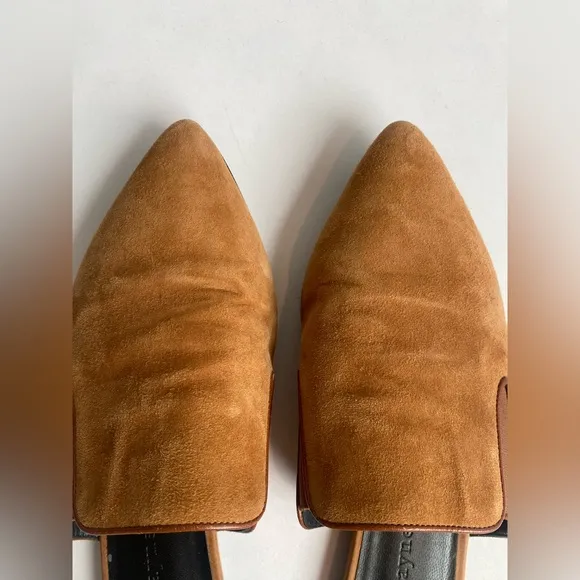 Jenni Kayne Suede Mule Slide in Saddle