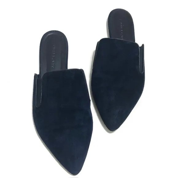 JENNI KAYNE Suede Mules in Navy Size EU 40 US 10