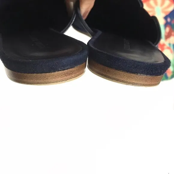 JENNI KAYNE Suede Mules in Navy Size EU 40 US 10