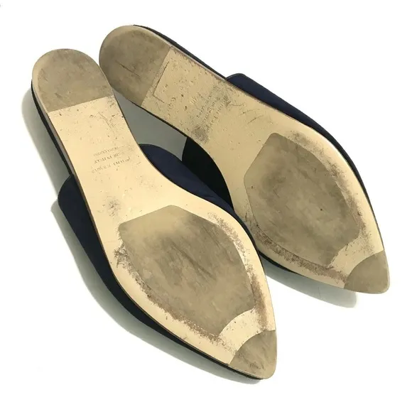 JENNI KAYNE Suede Mules in Navy Size EU 40 US 10