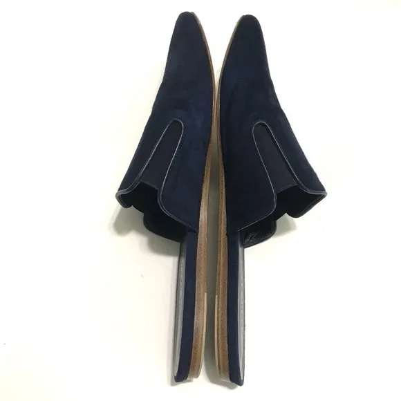 JENNI KAYNE Suede Mules in Navy Size EU 40 US 10