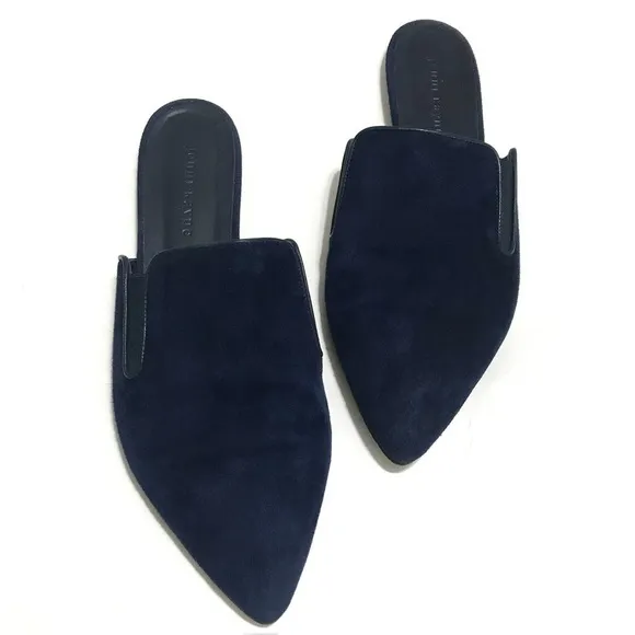 JENNI KAYNE Suede Mules in Navy Size EU 40 US 10