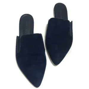JENNI KAYNE Suede Mules in Navy Size EU 40 US 10