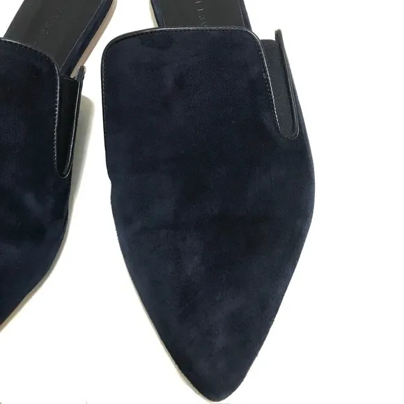 JENNI KAYNE Suede Mules in Navy Size EU 40 US 10