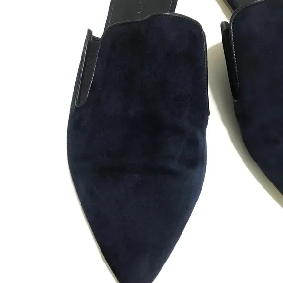 JENNI KAYNE Suede Mules in Navy Size EU 40 US 10