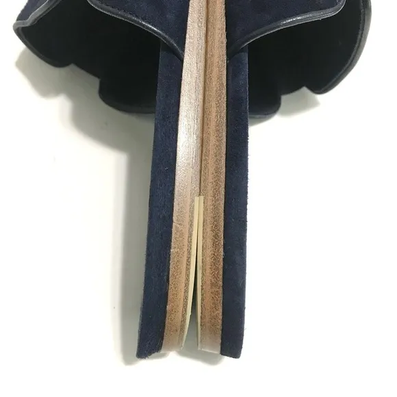 JENNI KAYNE Suede Mules in Navy Size EU 40 US 10