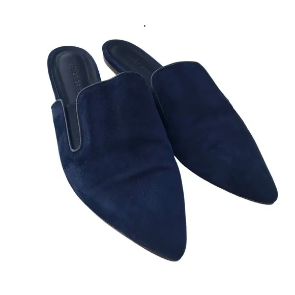 JENNI KAYNE Suede Mules in Navy Size EU 40 US 10