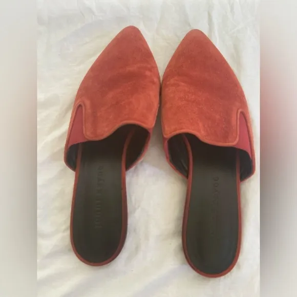 Jenni Kayne suede mules in Rust Size 36/ 5