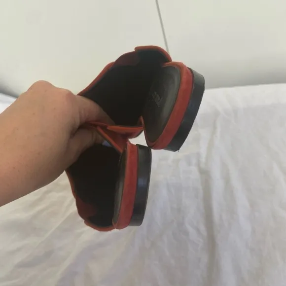 Jenni Kayne suede mules in Rust Size 36/ 5