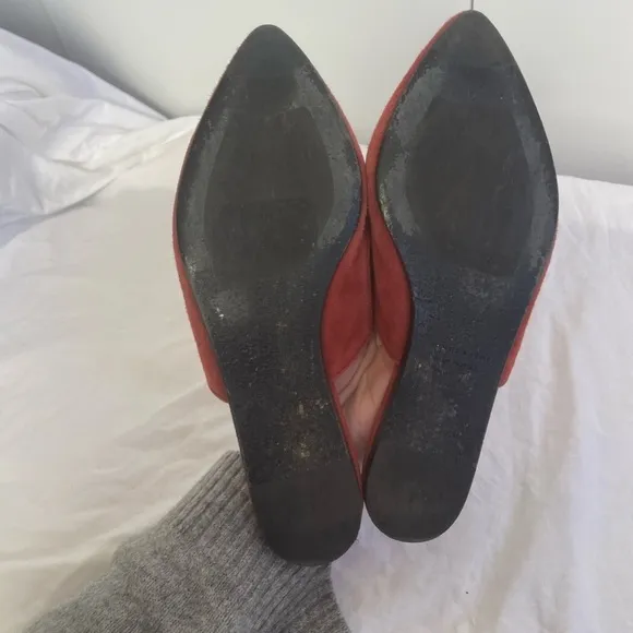 Jenni Kayne suede mules in Rust Size 36/ 5