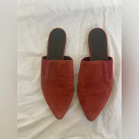 Jenni Kayne suede mules in Rust Size 36/ 5
