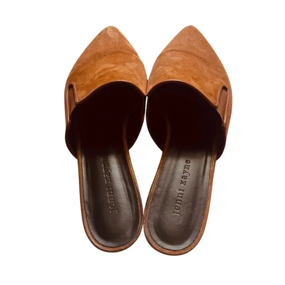 Jenni Kayne Suede Mules in Saddle