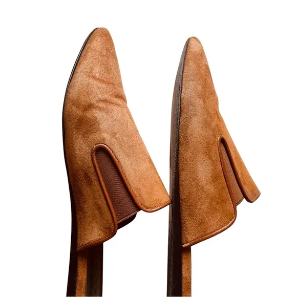 Jenni Kayne Suede Mules in Saddle