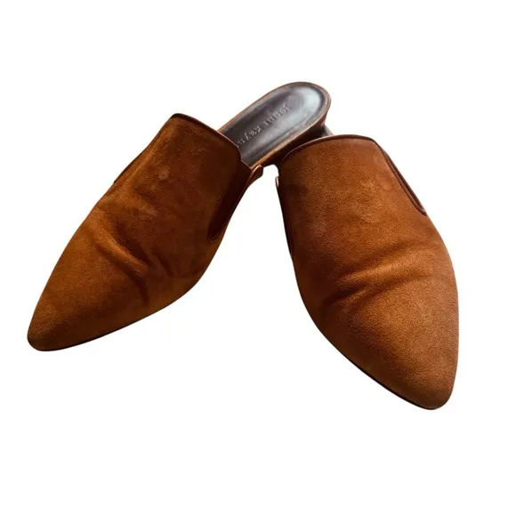 Jenni Kayne Suede Mules in Saddle