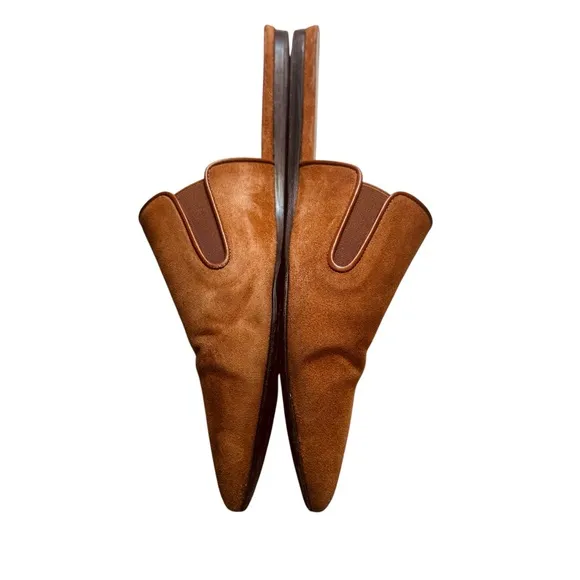 Jenni Kayne Suede Mules in Saddle
