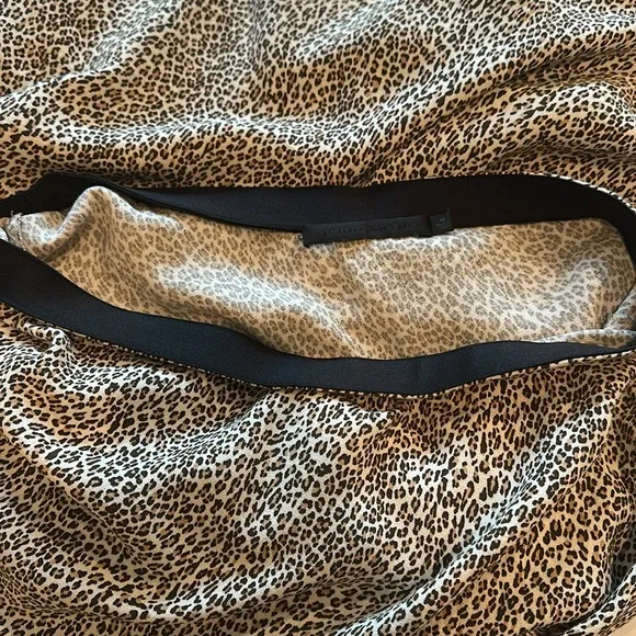 Jennie Kayne Leopard Print Slip Skirt