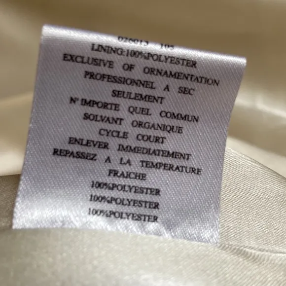 Jessica McClintock for Gunne Sax Strapless Mini Dress Cream and Pink Size 9
