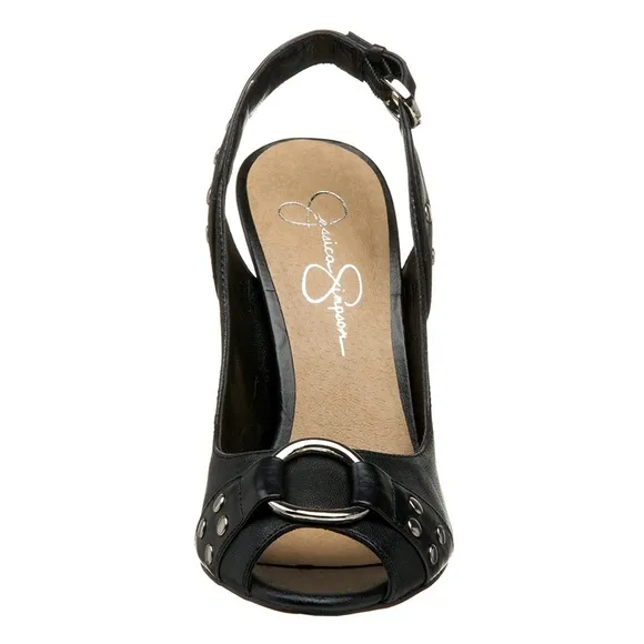 JESSICA SIMPSON BLACK LANDRA HEELS