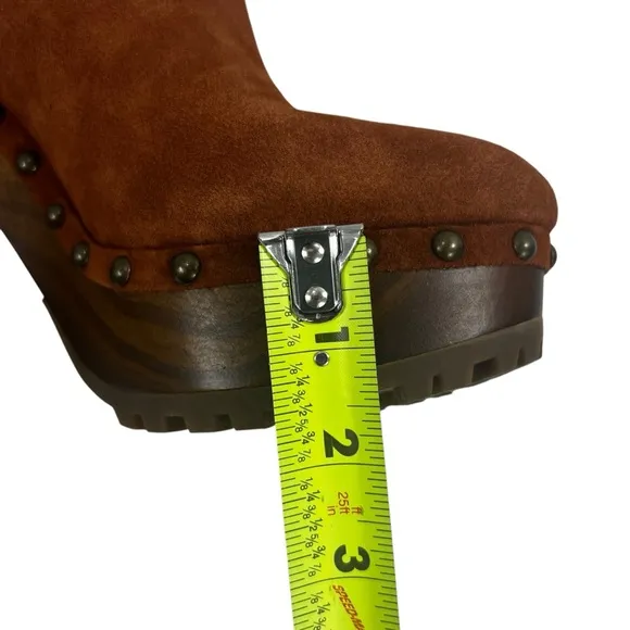 Jessica Simpson Brown Mules with Studded Detail