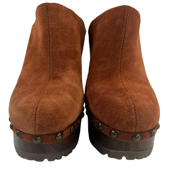 Jessica Simpson Brown Mules with Studded Detail