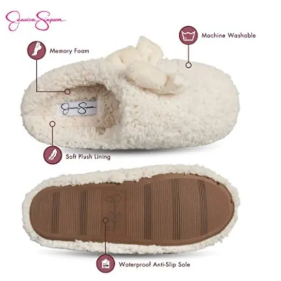 Jessica Simpson Women's Plush Marshmallow Slide on House Slipper