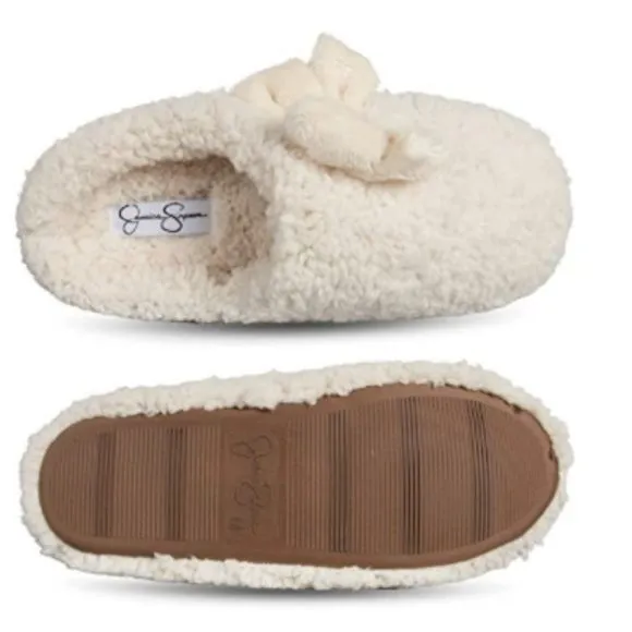 Jessica Simpson Women's Plush Marshmallow Slide on House Slipper