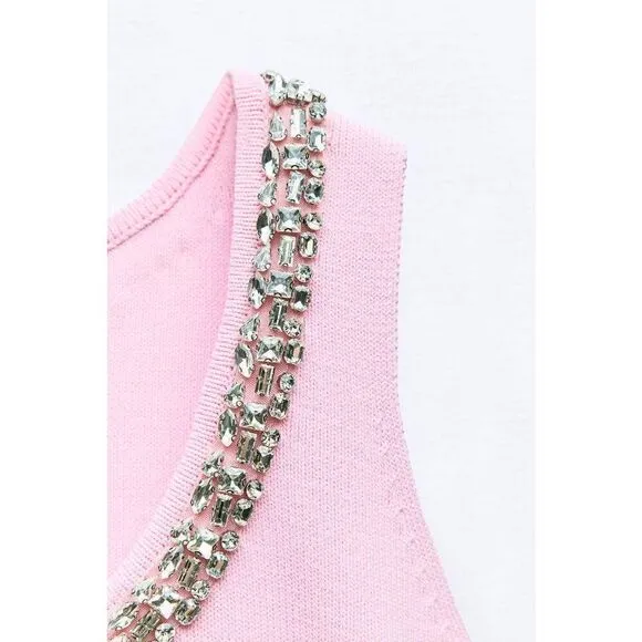 JEWEL PLAIN KNIT MINI DRESS