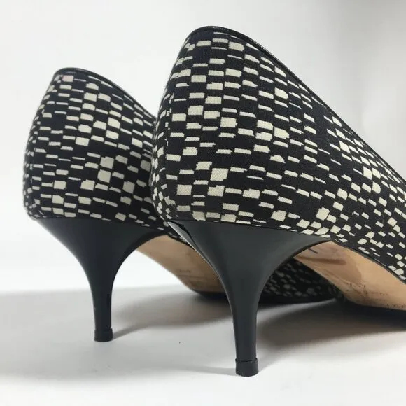 Jimmy Choo Aza Kitten Heels Geometric Print