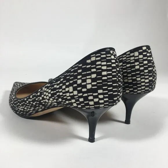 Jimmy Choo Aza Kitten Heels Geometric Print