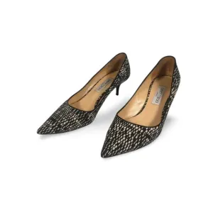 Jimmy Choo Aza Kitten Heels Geometric Print