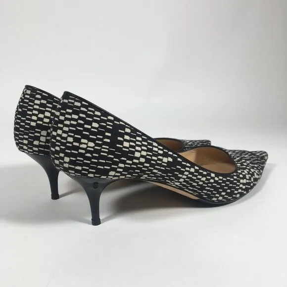 Jimmy Choo Aza Kitten Heels Geometric Print