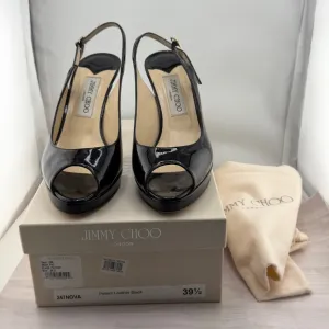 Jimmy Choo Black Heels with Slingback Strap