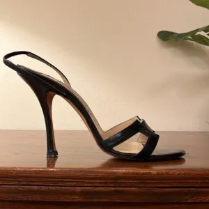 Jimmy Choo Black Slingback Heels