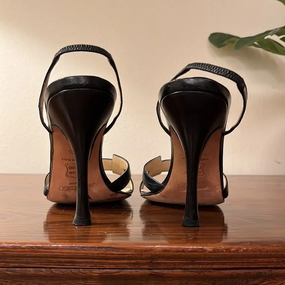 Jimmy Choo Black Slingback Heels