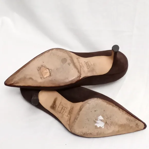 JIMMY CHOO Brown Suede Heels