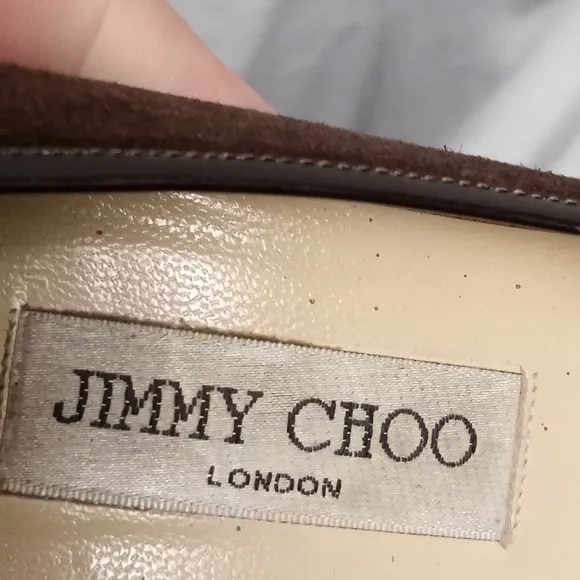 JIMMY CHOO Brown Suede Heels