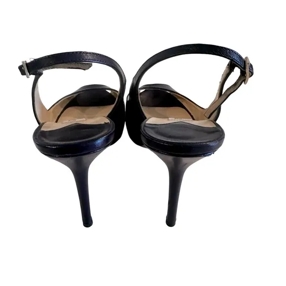 Jimmy Choo Dark Purple Elegant Slingback Heels