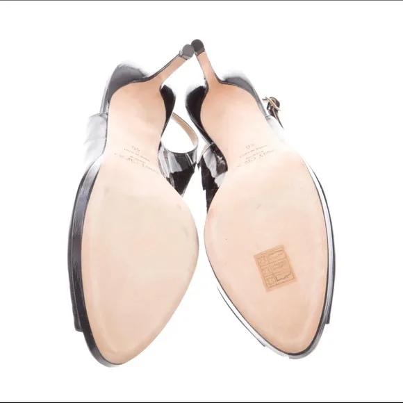 Jimmy Choo Patent Leather Slingback Pumps Size 40