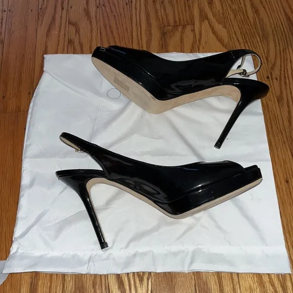Jimmy Choo Patent Leather Slingback Pumps Size 40