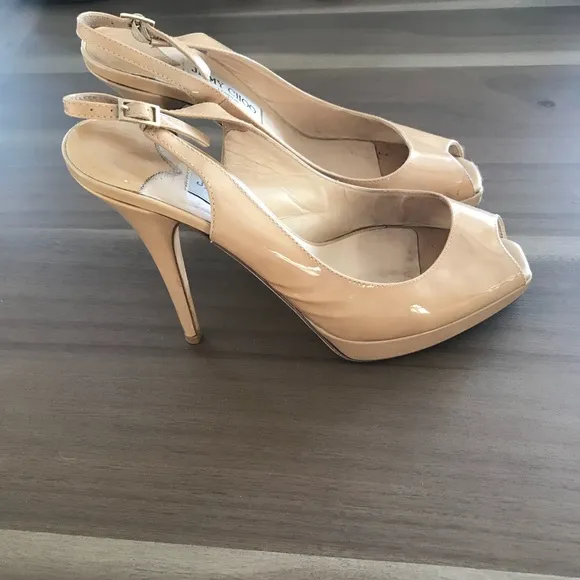 Jimmy Choo Peep Toe Slingback Heels