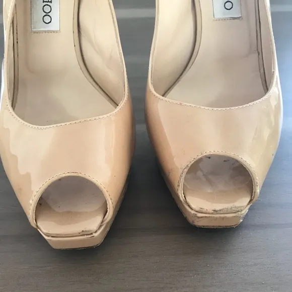 Jimmy Choo Peep Toe Slingback Heels