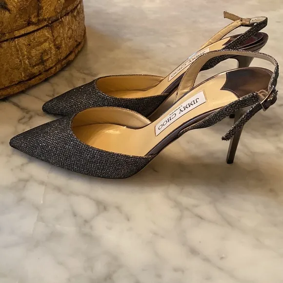 Jimmy Choo, Slingback Heels. Sz. 39 NWOT