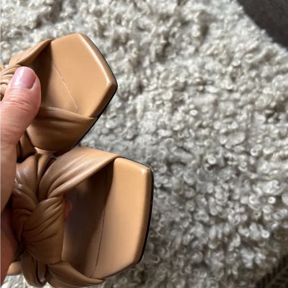 Jimmy Choo Tan Avenue 50 kitten heel mule